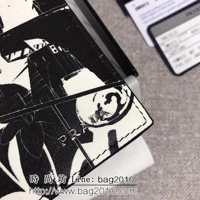 PRADA普拉達 官網同步 2018最新漫畫印象系列 男士卡片夾 2M0513 DD1442
